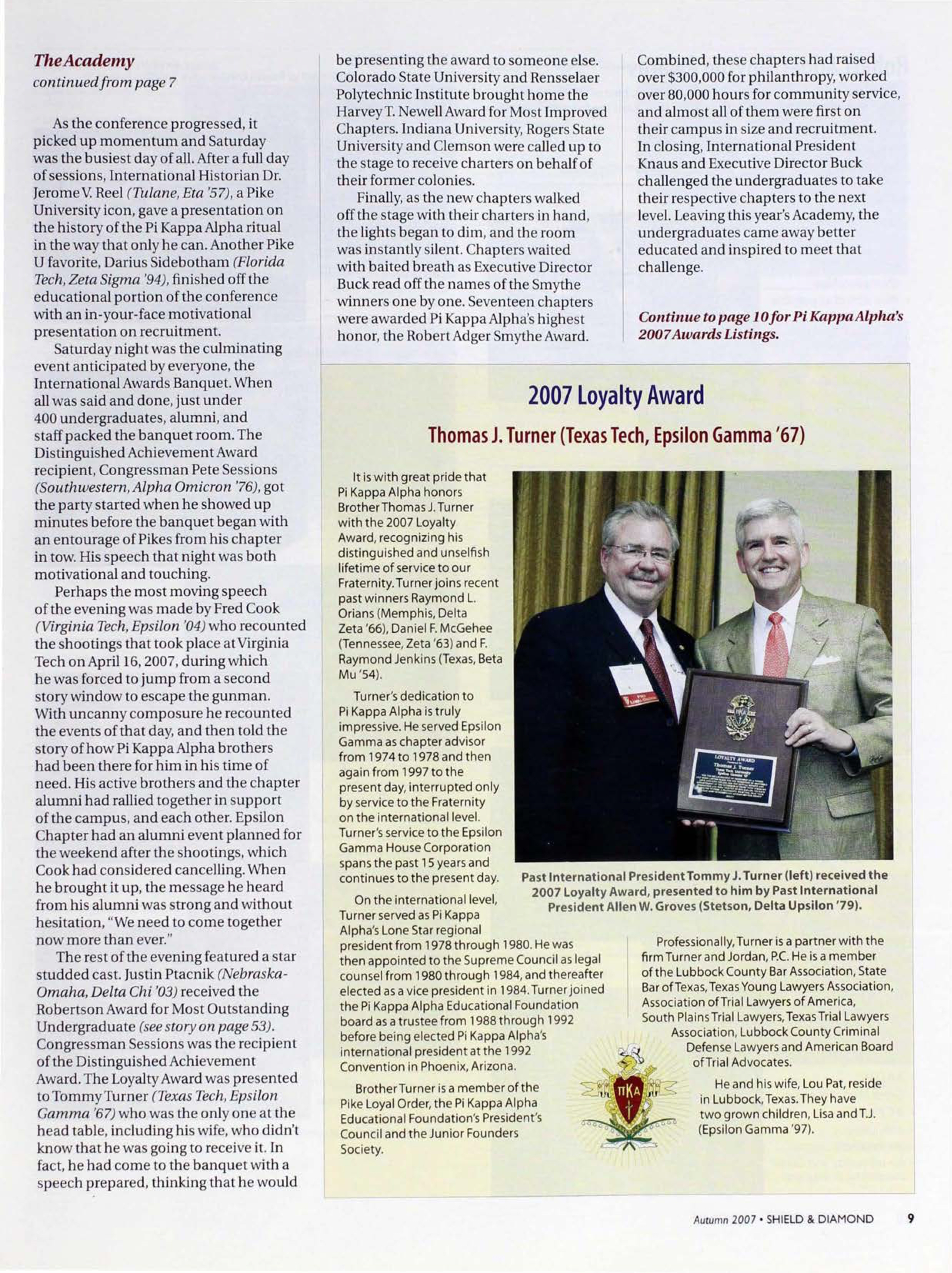 Pike University: The Academy, Continued, Autumn 2007